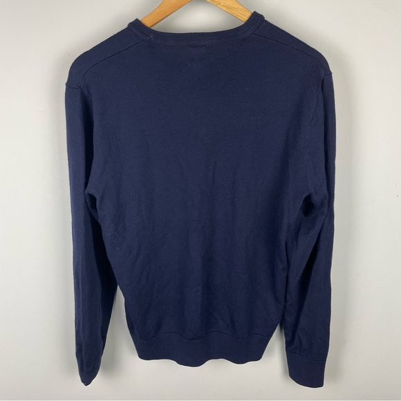 Gap V-Neck 100% Merino Wool Sweater - Small - Navy Blue - Picture 2 of 6